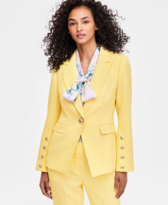 Women's Peak Lapel One-Button Blazer
