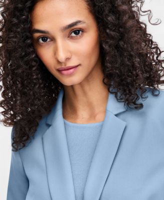 Women's Notched Collar One-Button Blazer