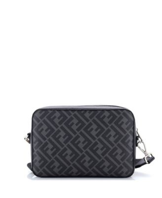 Small Camera Case Bag Zucca Coated Canvas and Leather