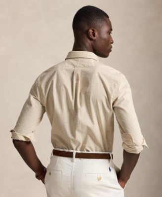 Men's Slim-Fit Gingham Stretch Shirt