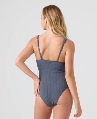 Women's Haleiwa Plunge-Neckline One-Piece Swimsuit