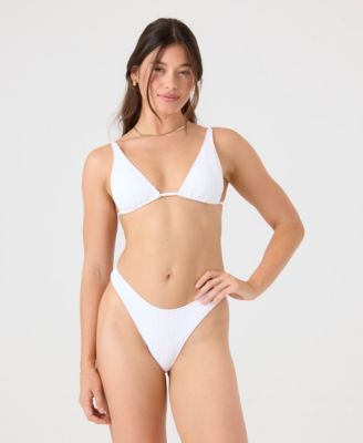 Juniors' Haliewa Scoop-Front Cheeky Bottoms