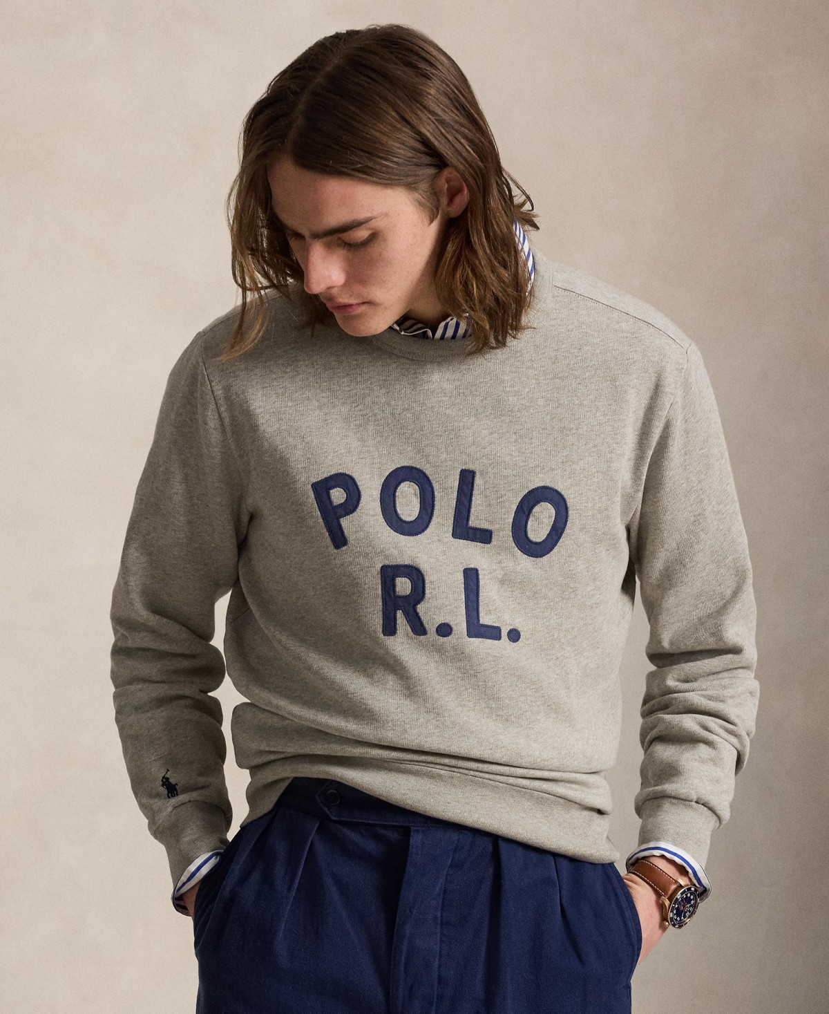 Мужские худи Polo Ralph Lauren Men's Classic-Fit Crewneck Sweatshirt — фото 1