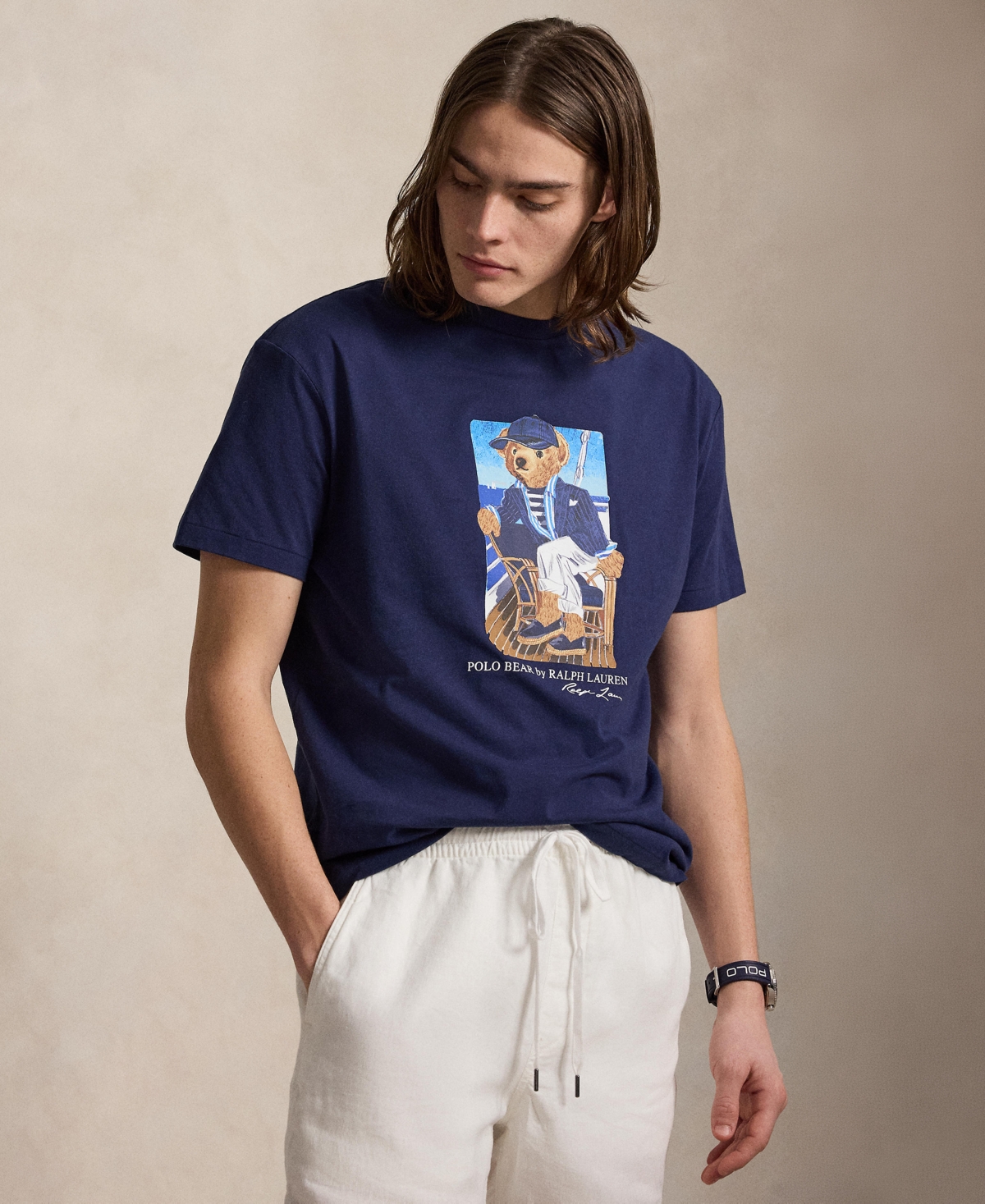 Polo Ralph Lauren Men's Short-Sleeve Graphic T-Shirt - Newport Bear/Newport Navy