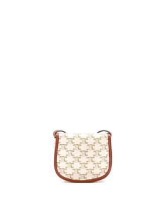 Mini Besace Flap Bag Triomphe Coated Canvas