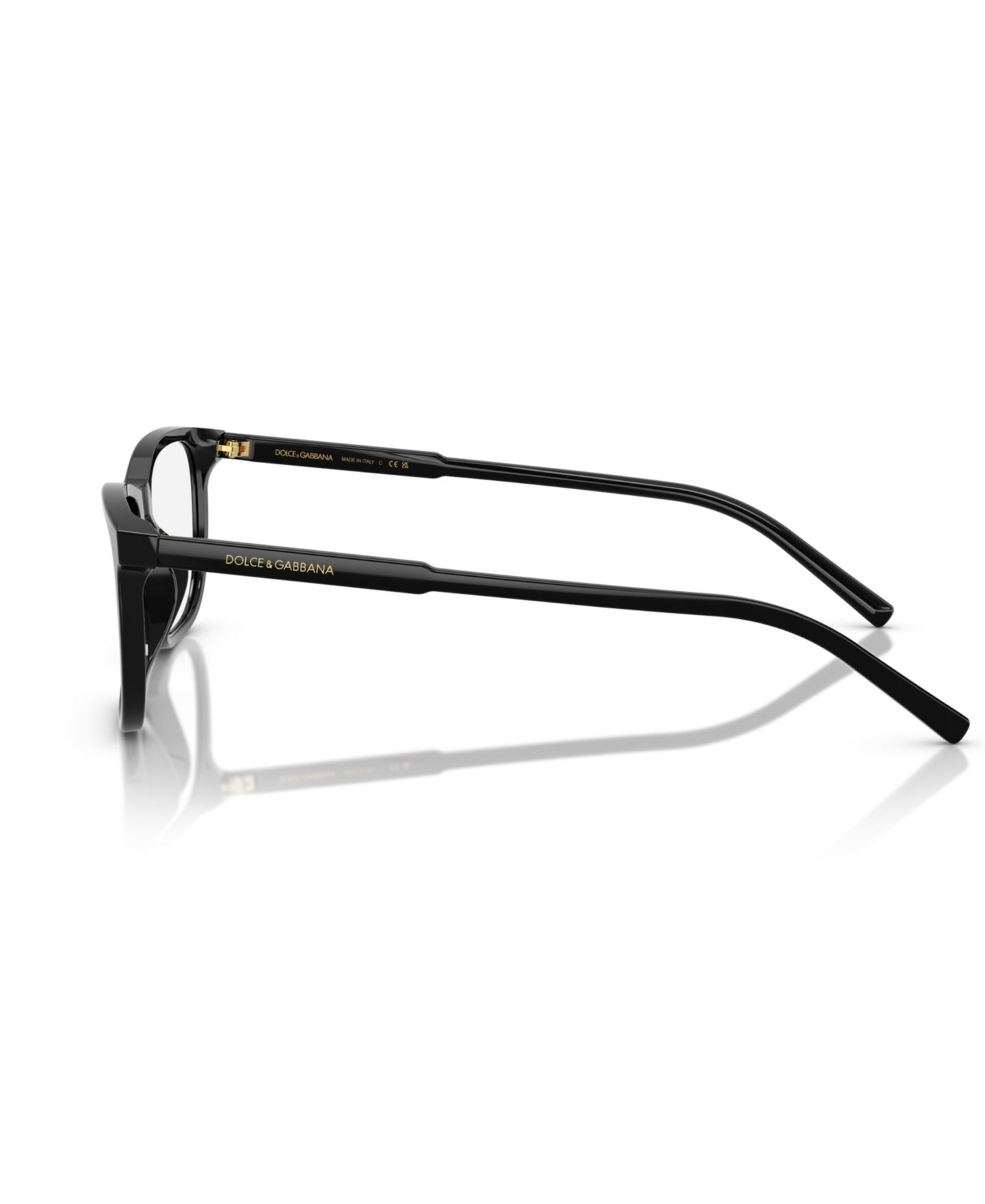 Мужские очки Dolce&Gabbana Man Rectangle Plastic DG3427 Eyeglasses, цвет: Чёрный — фото 5