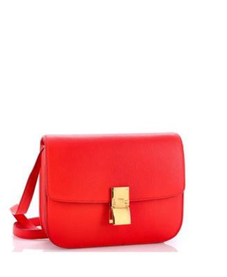 Medium Classic Box Bag Grainy Leather