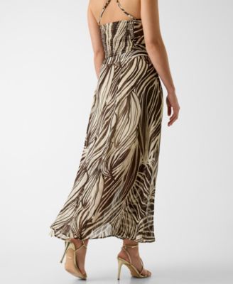 Women's Gaelle Printed Sleeveless Crop Top and New Romana Printed Maxi Skirt