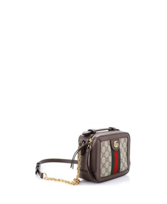 Mini Ophidia Zip Around Camera Bag GG Coated Canvas