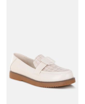 Women's Elaris Tweed and Faux Leather Loafers