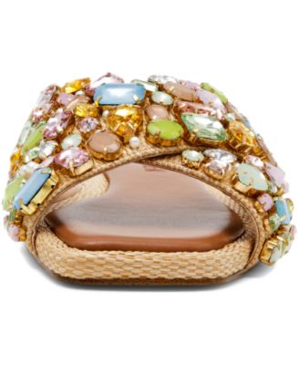 Women's Levity Embellished Flat Slide Sandals