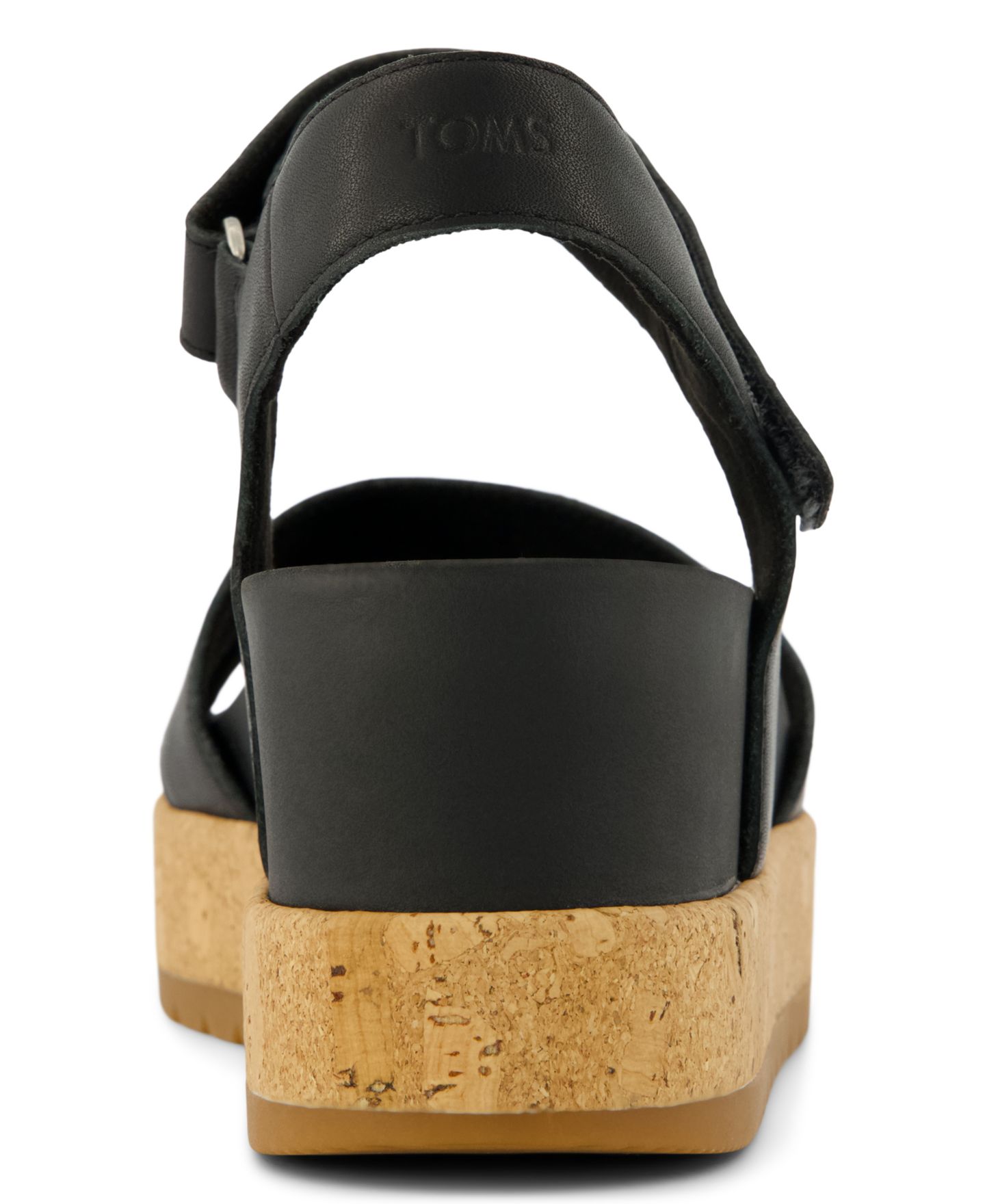 Женские сандалии TOMS Alana Open Toe Wedge, цвет: Чёрный — фото 3