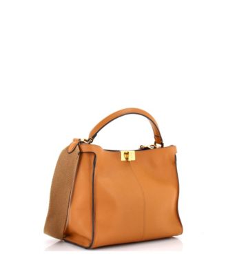 Medium Peekaboo X-Lite Bag Leather with Shearling Interior