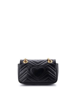Mini GG Marmont Flap Bag Matelasse Leather