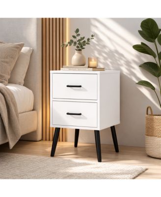 Chic Luxurious Premium Nightstand with Storage Space Bedroom Bedside Storage Table