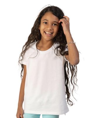 Girls 3pk Fair Trade Organic Cotton Extended Length Tees
