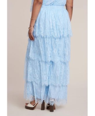 Women's Plus Size Tiered Lace Pant