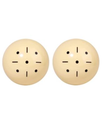 2 1/4-Inch Black Dot Training Cue Ball, AAA-Grade PRO Cup Standard Pool Billiard Cue Ball -2 Pack