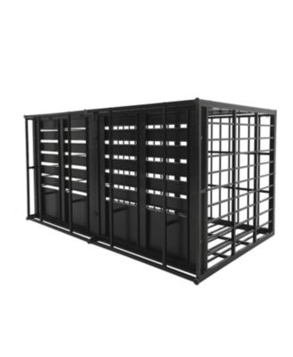 Extra Large Metal Dog Cage – 61" Heavy Duty Kennel for Large Dogs, Strong & Durable