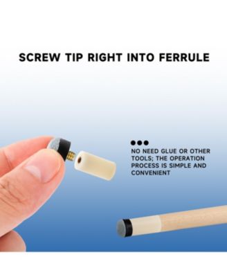 Billiard Stick Nylon Ferrules, Pool Cue Stick Screw-in Ferrules Replacement