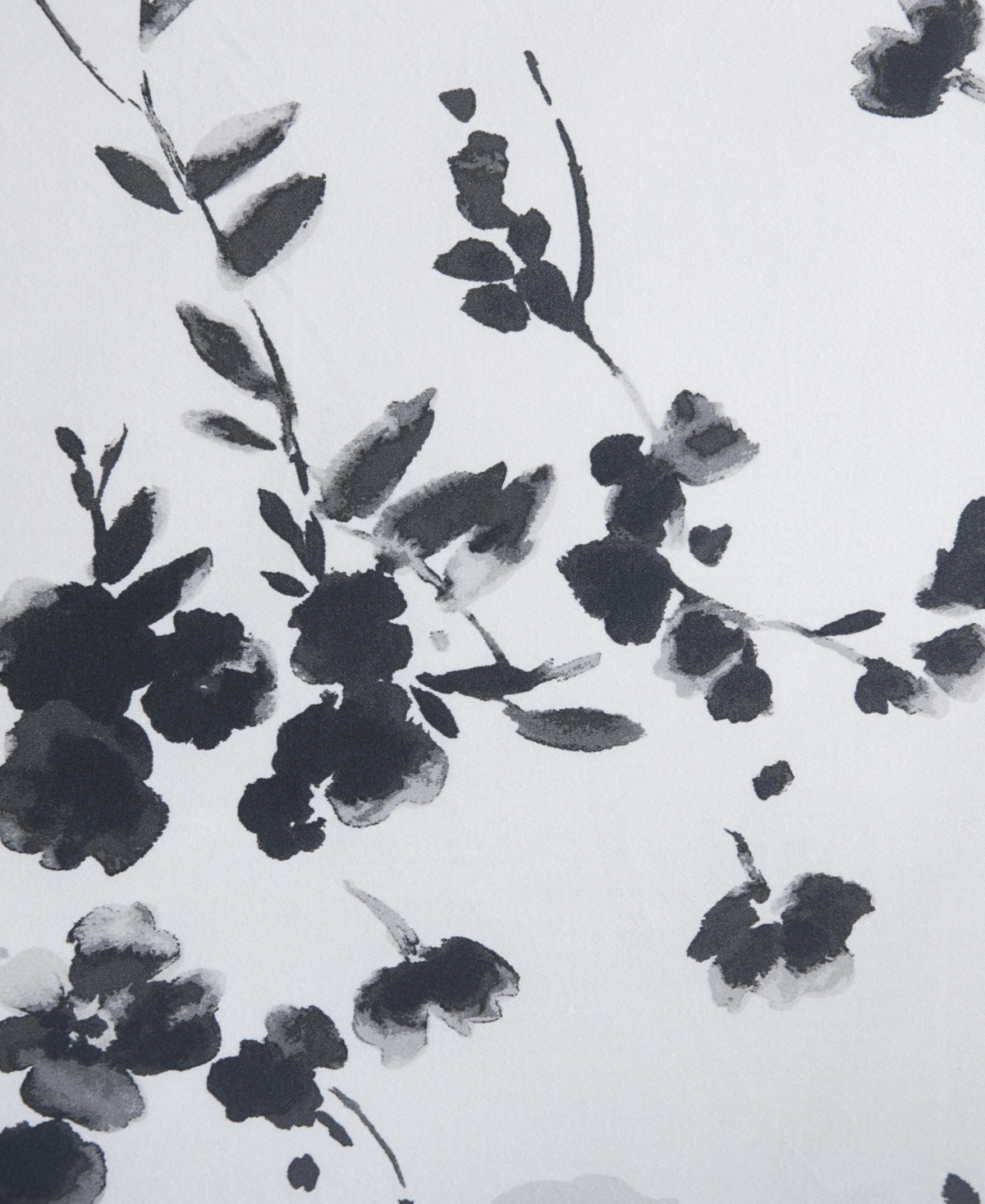 Vera Wang Noir Bouquet Cotton 3-Pc. Duvet Cover Set