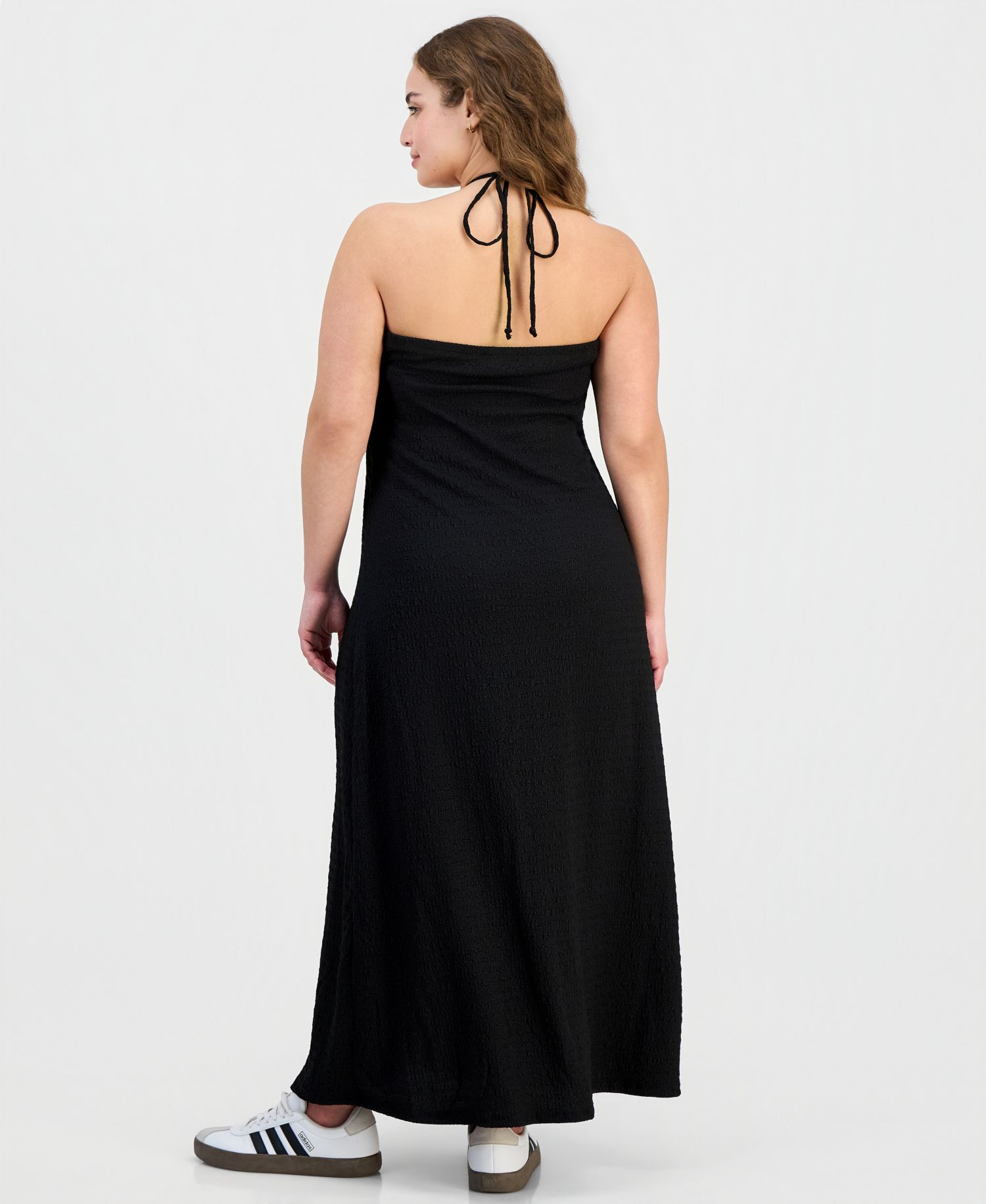 Trendy Plus Size Halter Bandeau Maxi Dress