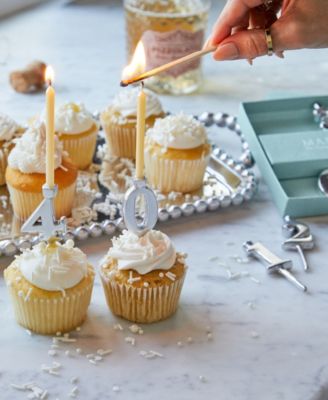 Aluminum 10-Pc. Number Candle Holder Set