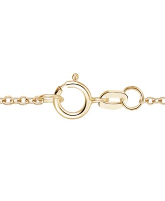 Lab Grown Emerald (3/4 ct. t.w.) & Lab Grown White Sapphire (1/5 ct. t.w.) Necklace in 14k Gold Over Sterling Silver (Also Available in Multi-Stones)