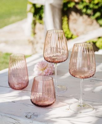 Francesca Blush Water Glass