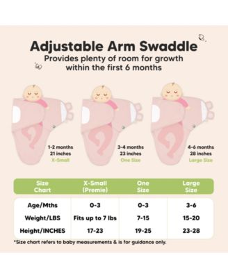 3pk Soothe Baby Swaddle, Organic Baby Swaddle Sleep Sacks, Newborn, Infant Swaddle Sack