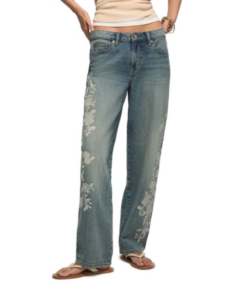 Женские джинсы Lucky Brand Relaxed-Fit Low-Rise Baggy, цвет: Варёный
