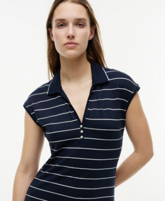 Tommy Hilfiger Women's Henley Polo Midi Dress - Macy's