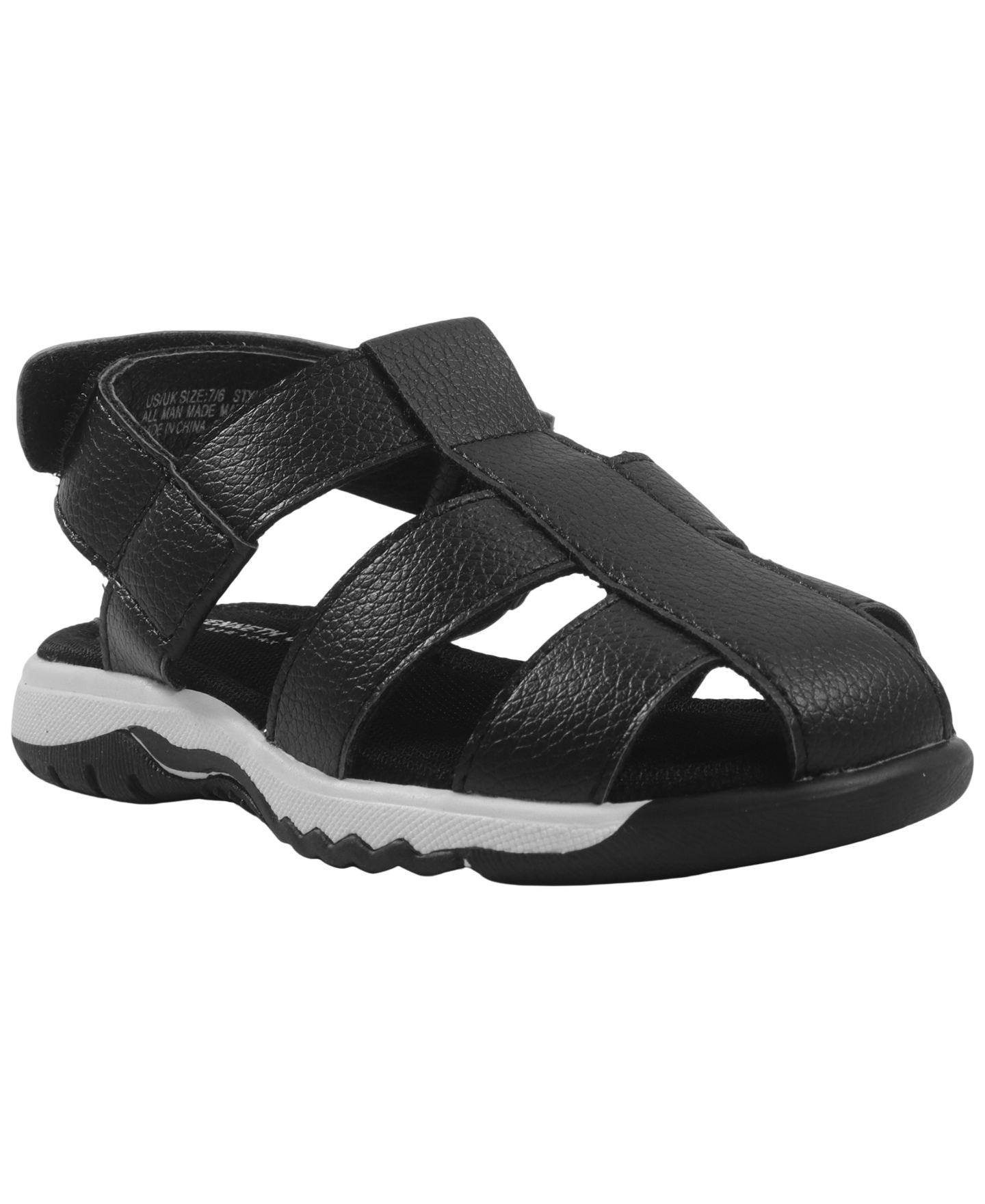 Сандалии Kenneth Cole Reaction Benjamin Casey Backstrap Sandals для мальчиков, цвет: Чёрный — фото 1