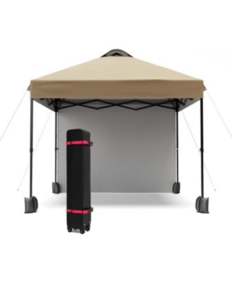 10'x10' Outdoor Canopy Tent with Sidewall, Easy Pop Up with Vented Roof, Outdoor Sun Shade