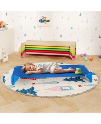 Portable Stackable Daycare Cots Sleeping Beds Set for Kids
