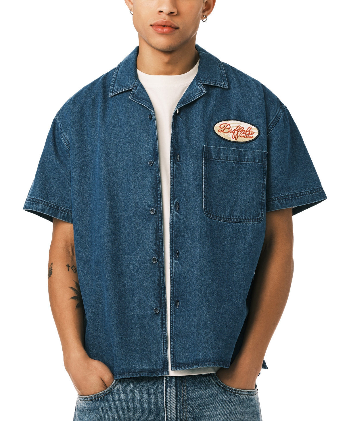 Buffalo David Bitton Men's Shawn Classic Fit Short-Sleeve Shirt