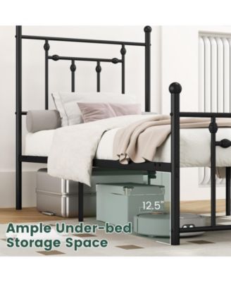 Heavy Duty Metal Bed Frame with Headboard