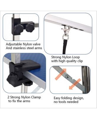 42" Large Heavy Duty Pet Grooming Table for Dogs and Cats with Adjustable Arm