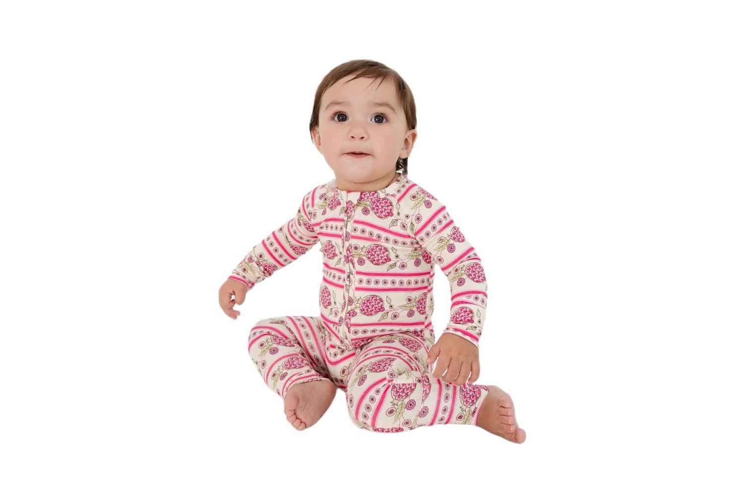 Baby Girl's Pomegranate Soiree Bamboo Sleeper