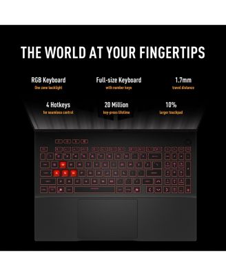 TUF A16 Traditional Laptop AMD Ryzen 7 64GB RAM NVIDIA GeForce RTX 5060 4TB SSD Storage Windows 11 Home 165Hz