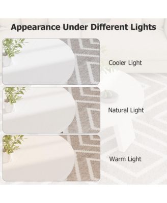 Round Wood Coffee Tables for Living Room,Circle Coffee Table,for Apartment, Easy Assembly