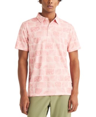Men's Floral Print Golf Polo Shirt