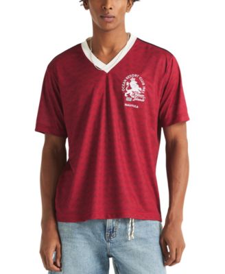 Men's Shadow Printed Soccer V-Neck Jersey