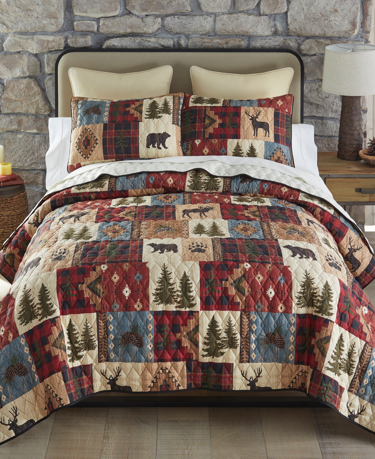 Your Lifestyle Woodland Patch 3-Pc. Quilt Set