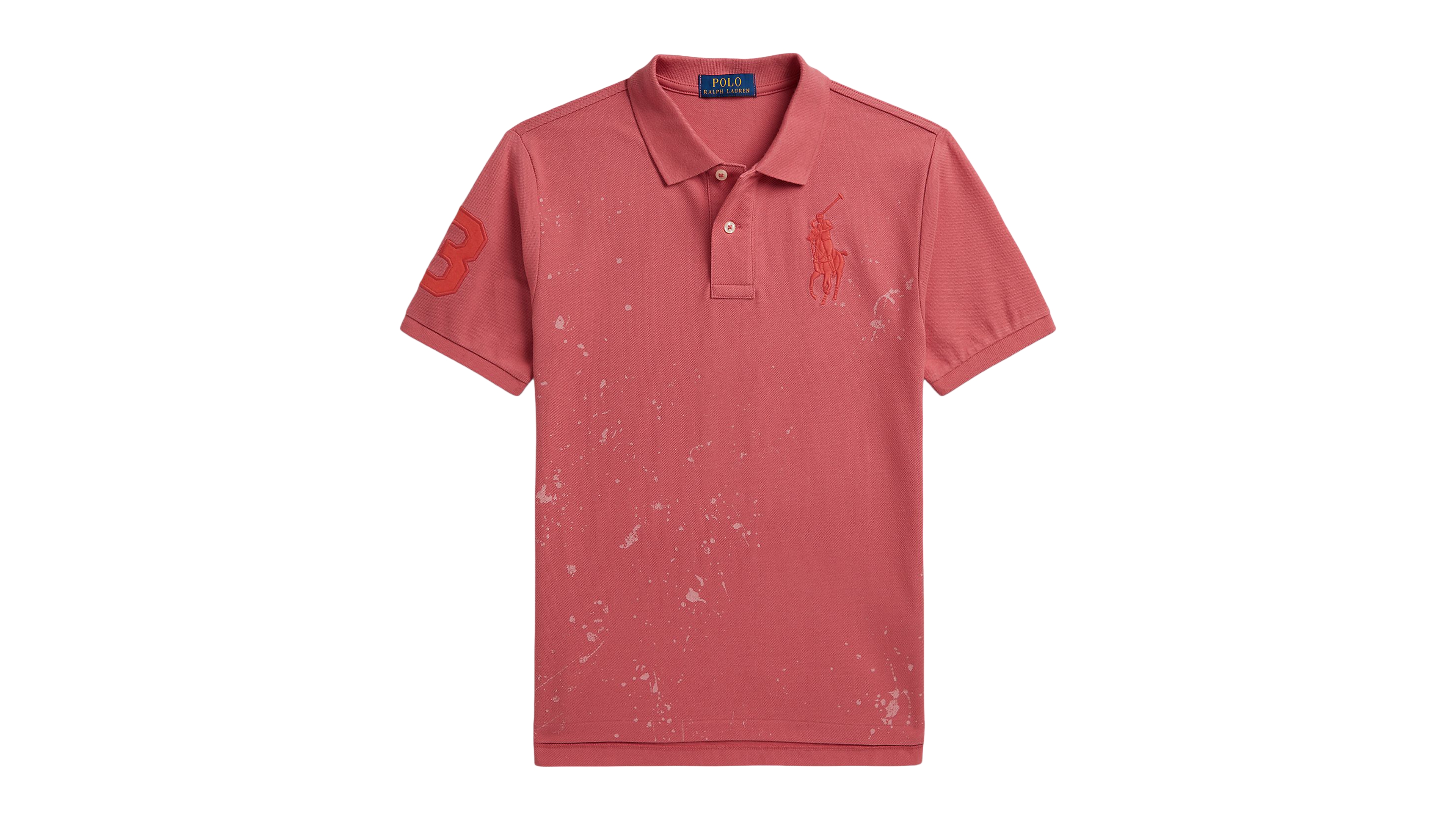 Polo Ralph Lauren Boys' 8-20 Big Pony Paint-Print Mesh Shirt
