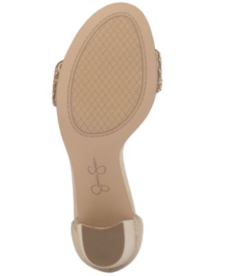 Women's Sahino Block Heel Rhinestone Dress Sandals