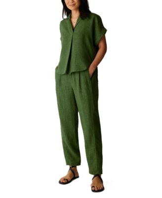 Women's & Plus Size High-Waisted Pull-On Ankle Pants