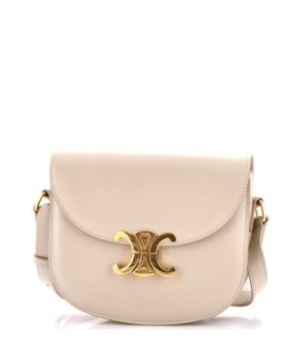 Triomphe Besace Clea Flap Bag Leather