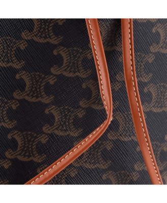 Clara Bucket Bag Triomphe Coated Canvas