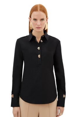 Women's Techno Cotton Gold Clasp Shirt